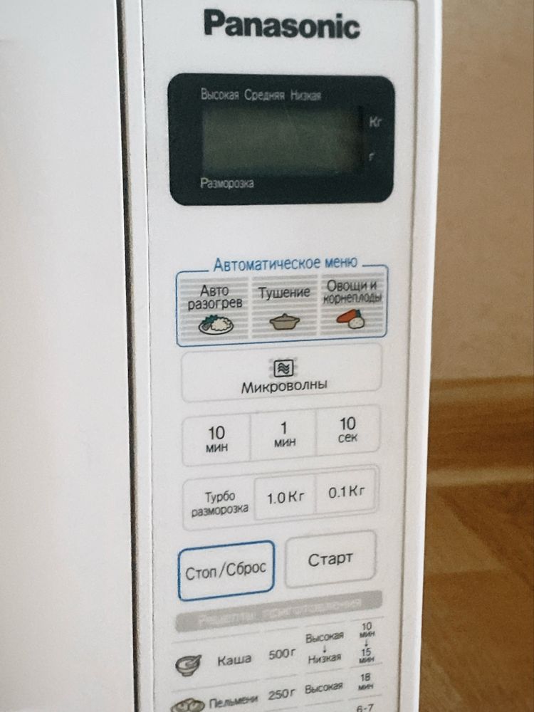 мікрохвильовка Panasonic