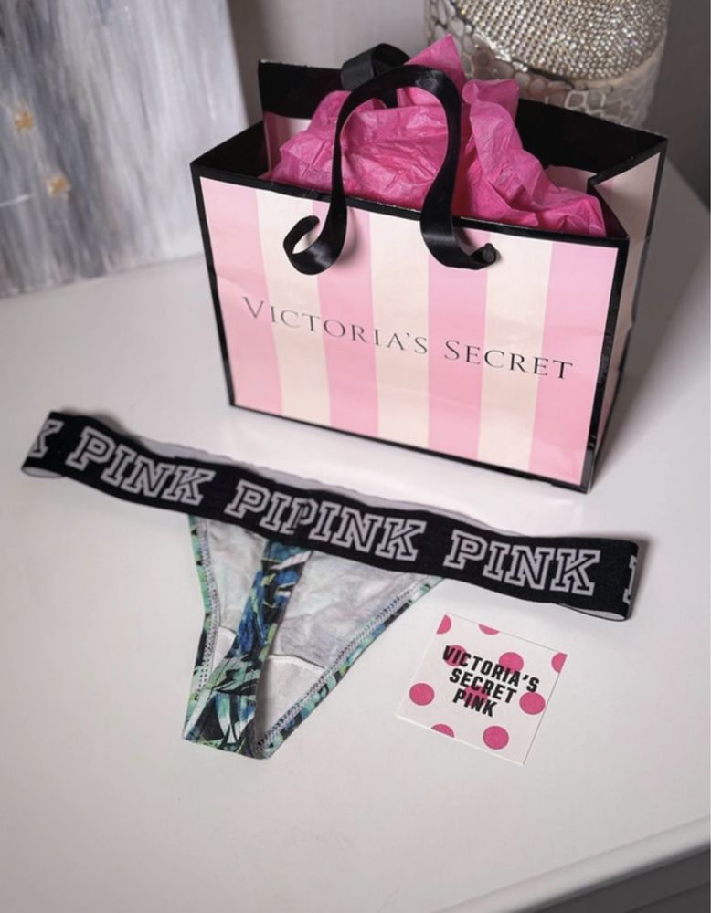 Majtki Victoria’s Secret stringi xs 34 pink