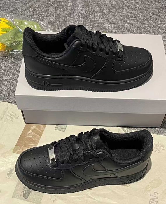 Buty meskie Mokasyny Nike_Air_Force_1_Low_Black_R. 41