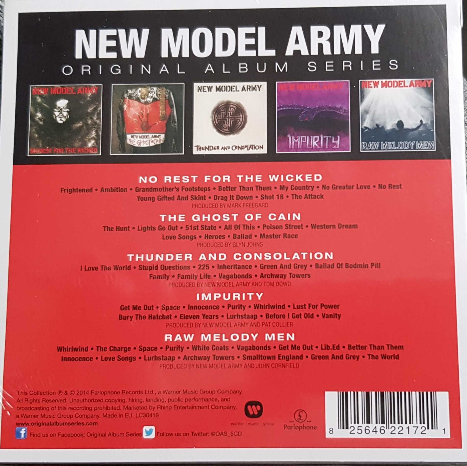 New Model Army 5x CD  Punk Rock