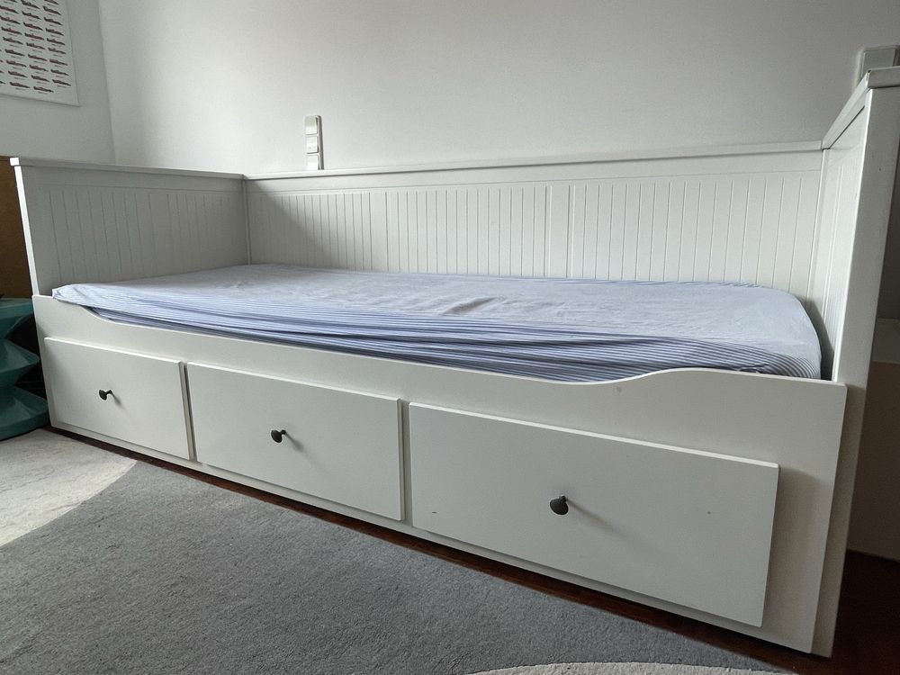 Cama individual Ikea Hemnes + colchao Husvika