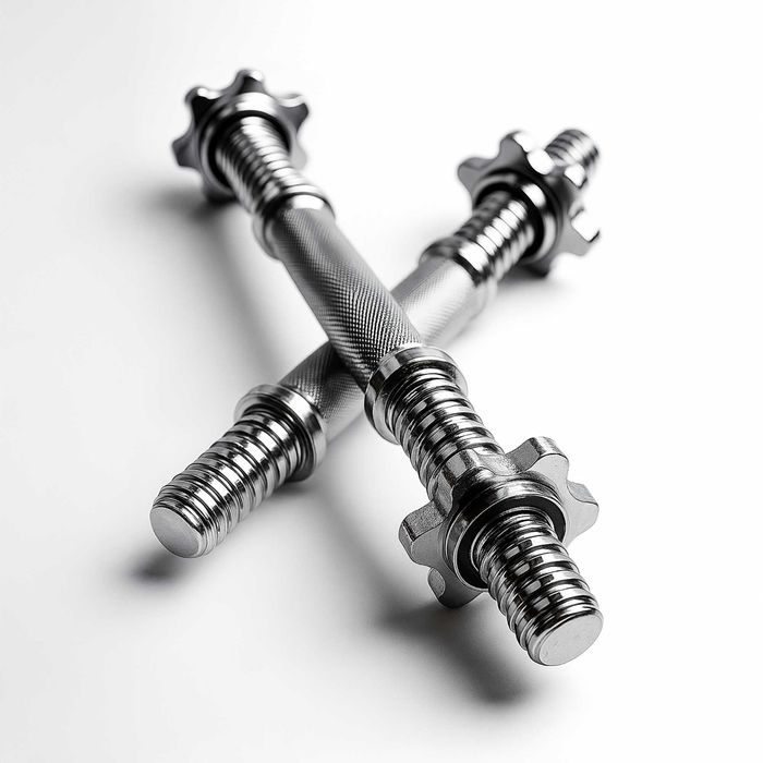 Hantle żeliwne 2x20 kg gryf Talerze zestaw 40kg