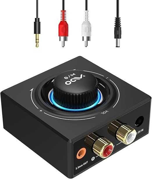 Amplificador Receptor Bluetooth 5,3 HiFi / RCA e jack 3,5, Bluetooth