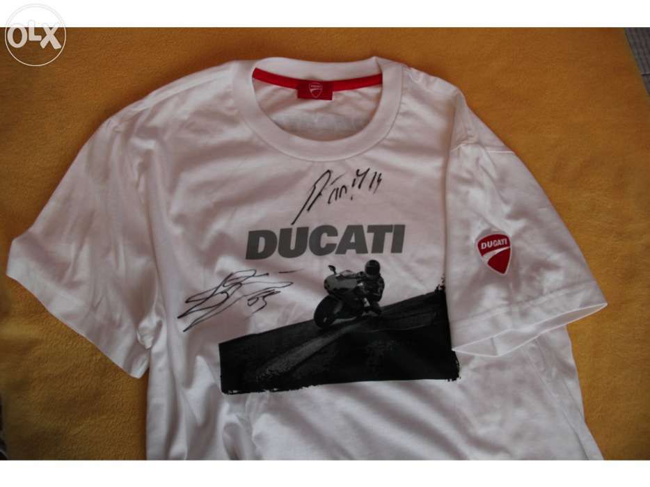 T shirt original ducati autografada