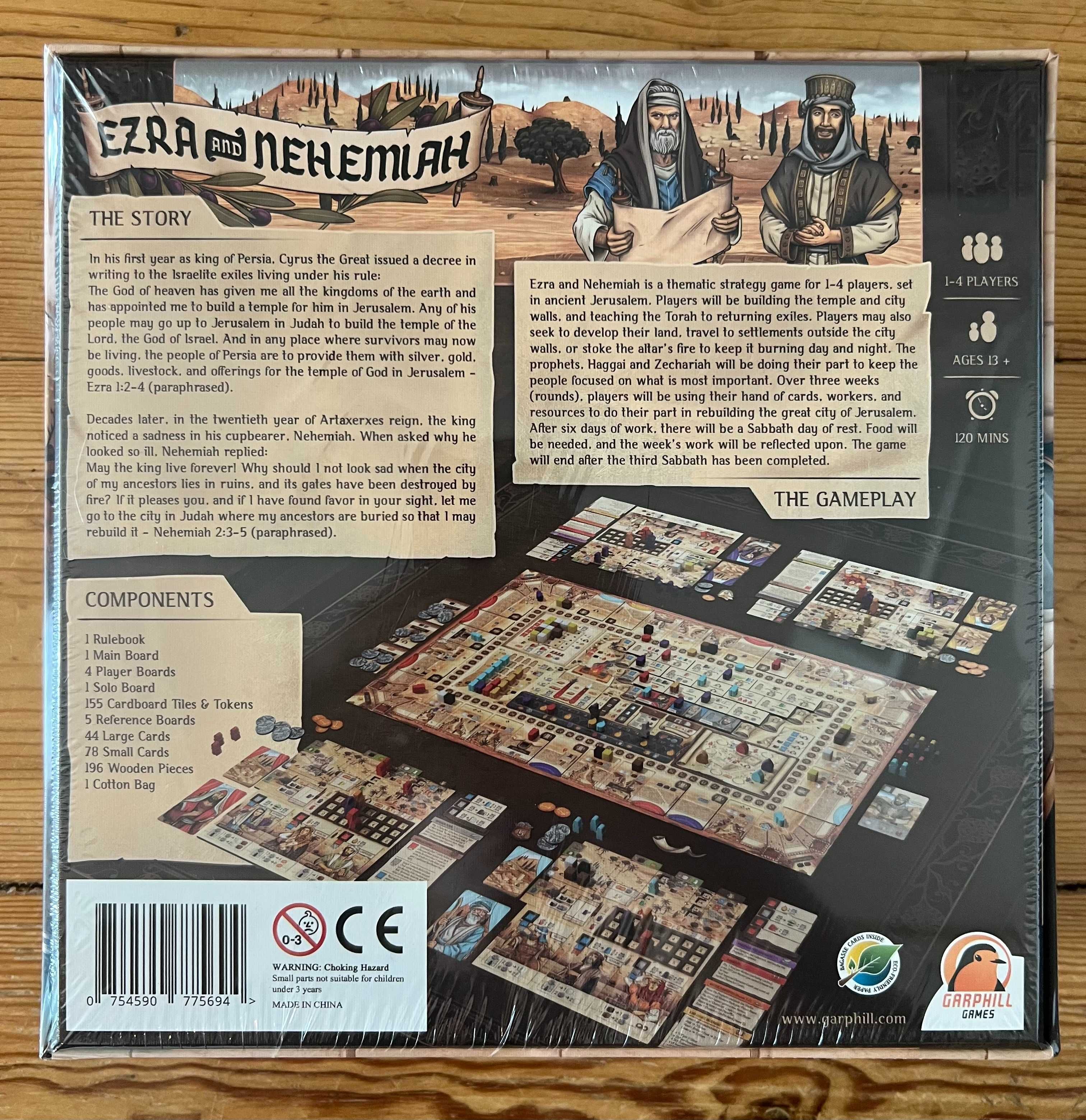 Ezra and Nehemiah + Moedas de Metal — Jogo de Tabuleiro