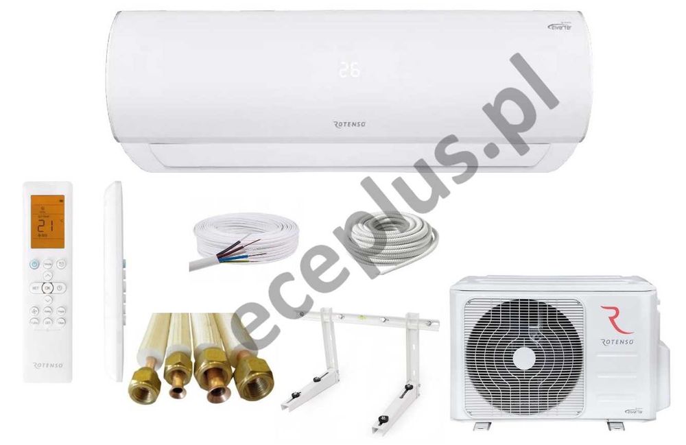 Klimatyzacja Klimatyzator Rotenso Ukura 3,5kw Zestaw do montażu 3m