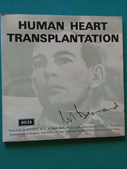Disco de vinil 2x "Human heart transplantation"