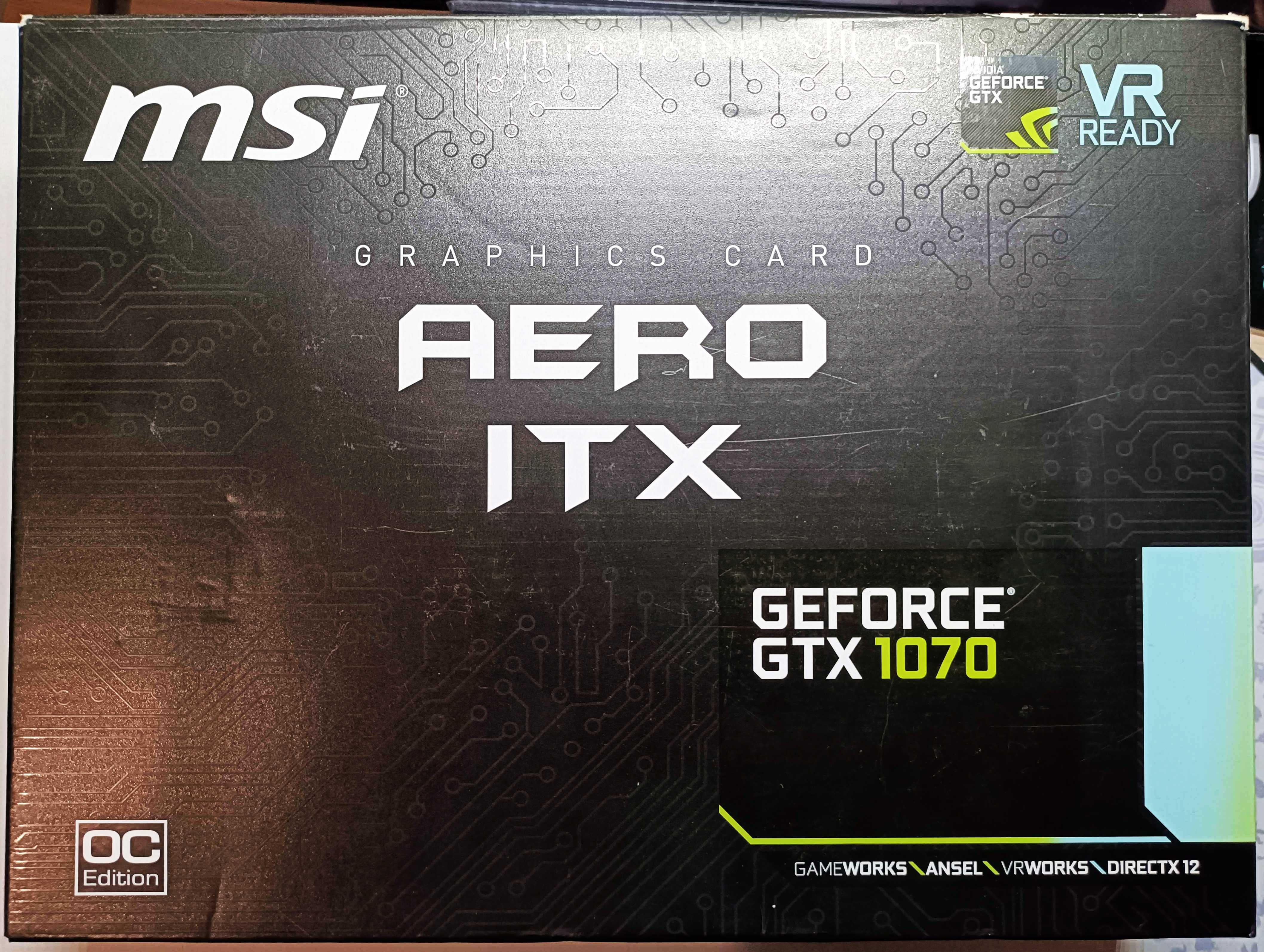 Karta Graficzna MSI Nvidia GeForce Gtx 1070 Aero ITX 8GB OC GDDR5
