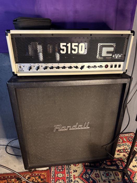 EVH 5150 iconic ivory 80w head + Randall cab