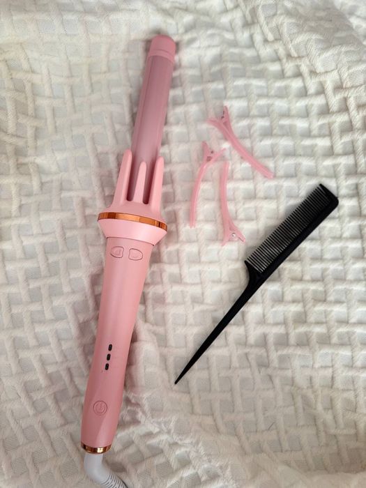 Автоматическая плойка Luni 28мм /луни / розовая