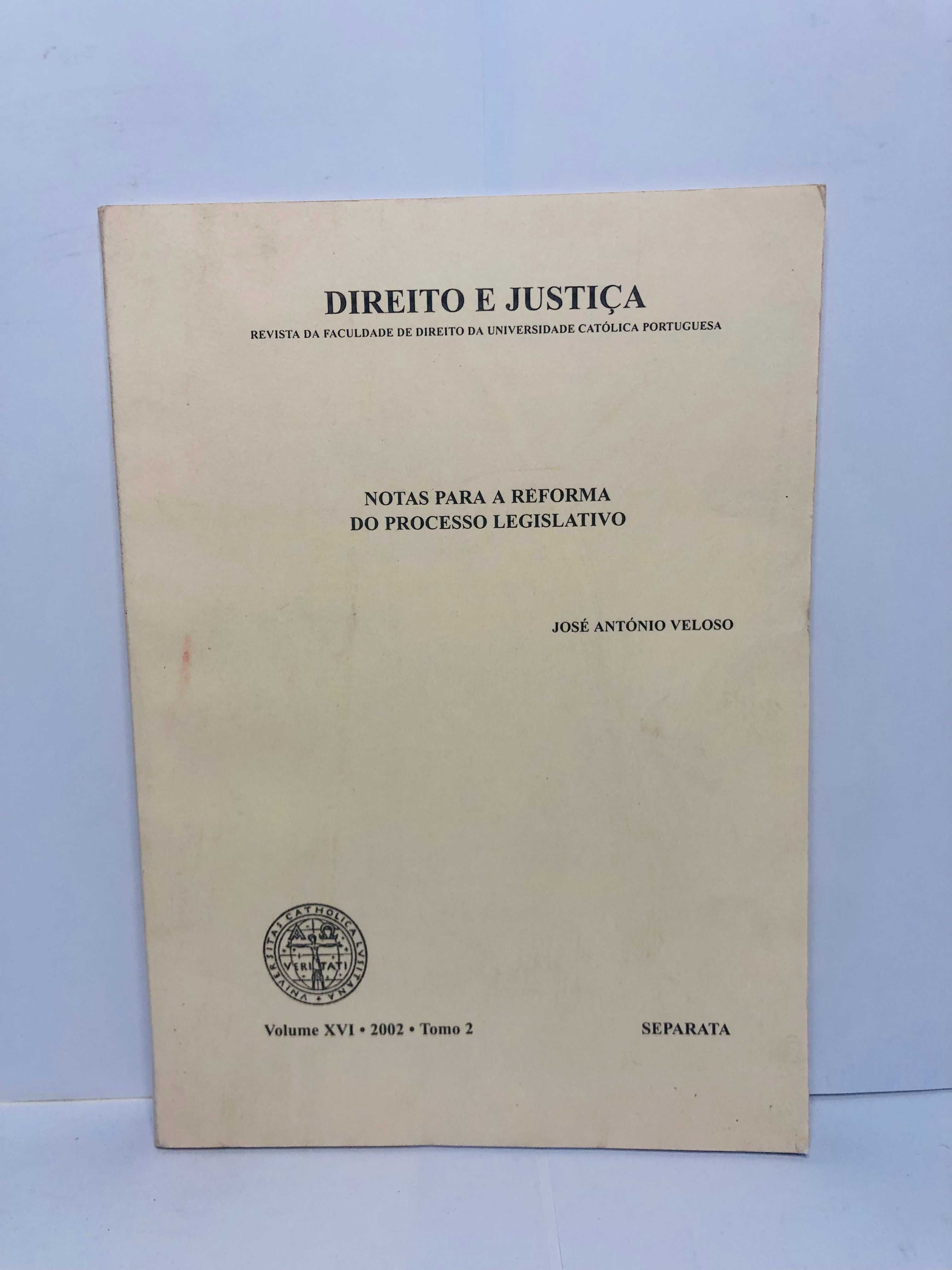 Notas Para a Reforma do processo Legislativo - José António Veloso