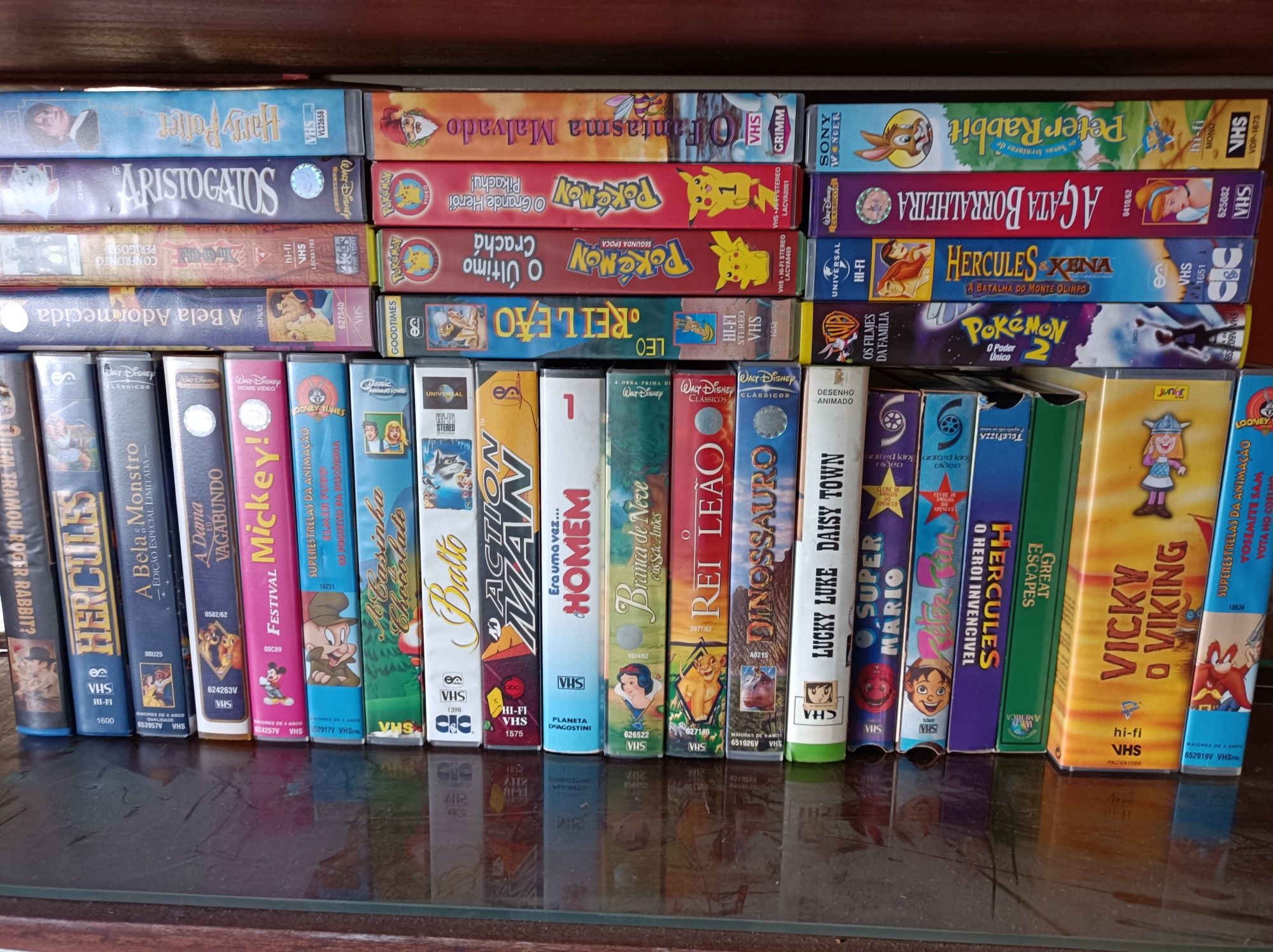 Lote de 30 filmes de Animação * Cassetes VHS * Excelente Estado