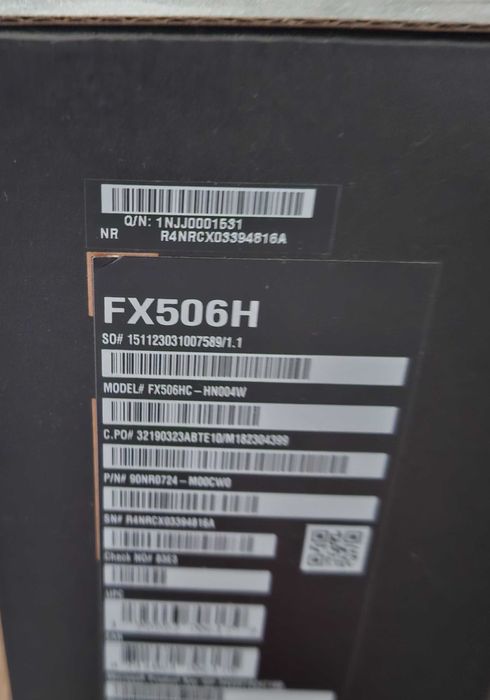 TUF Gaming F15 Asus NOWY laptop