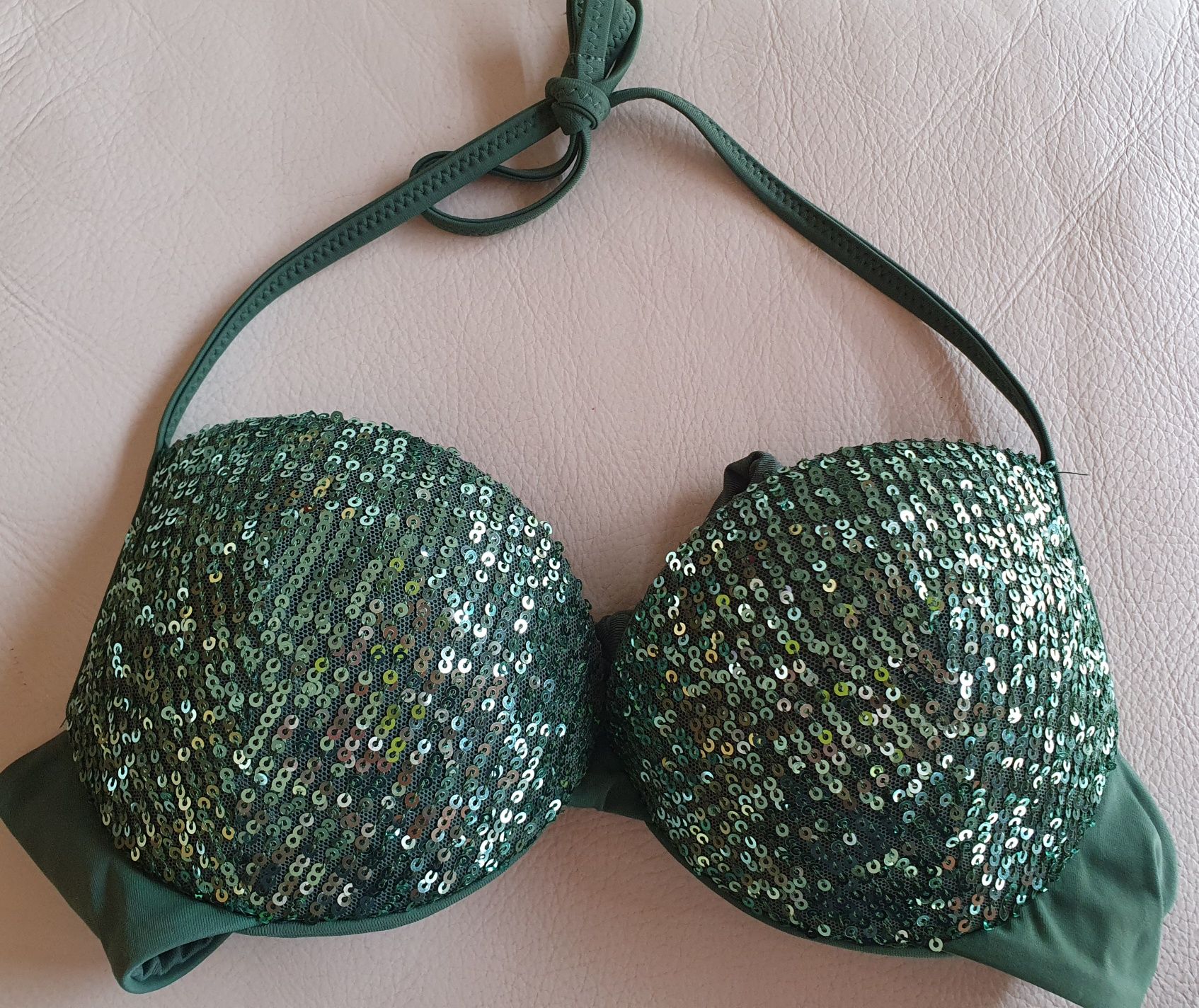 Kostium kąpielowy Calzedonia dwuczęściowy S z cekinami push up Barbara