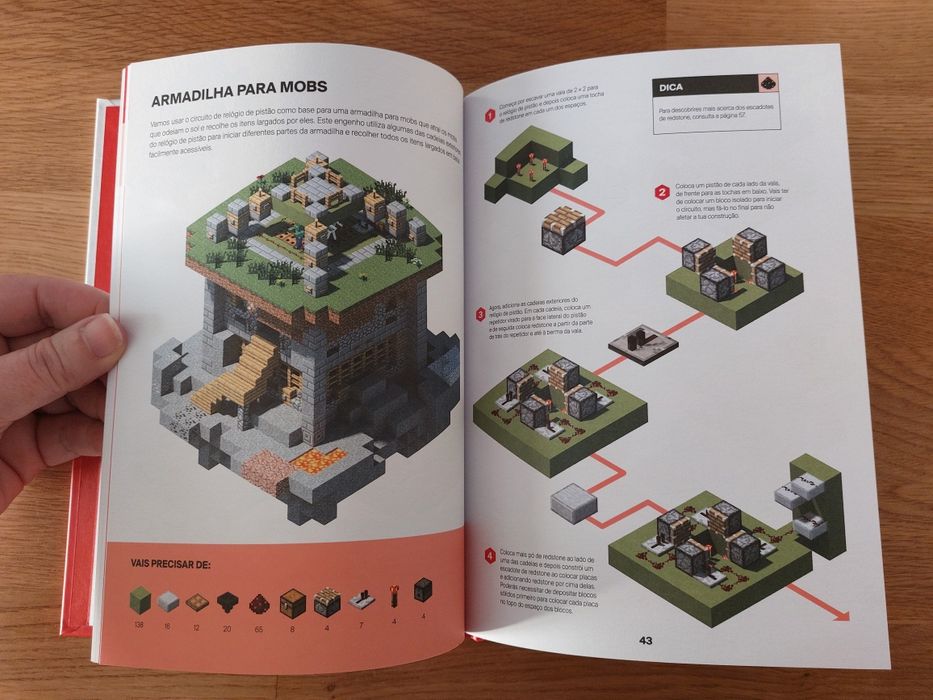 Livro Minecraft Guia de Redstone