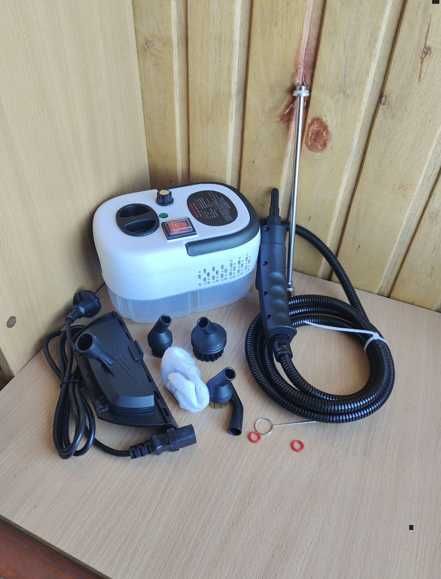 Потужний компактний пароочисник дезінфектор 2500 W /  Пароочиститель