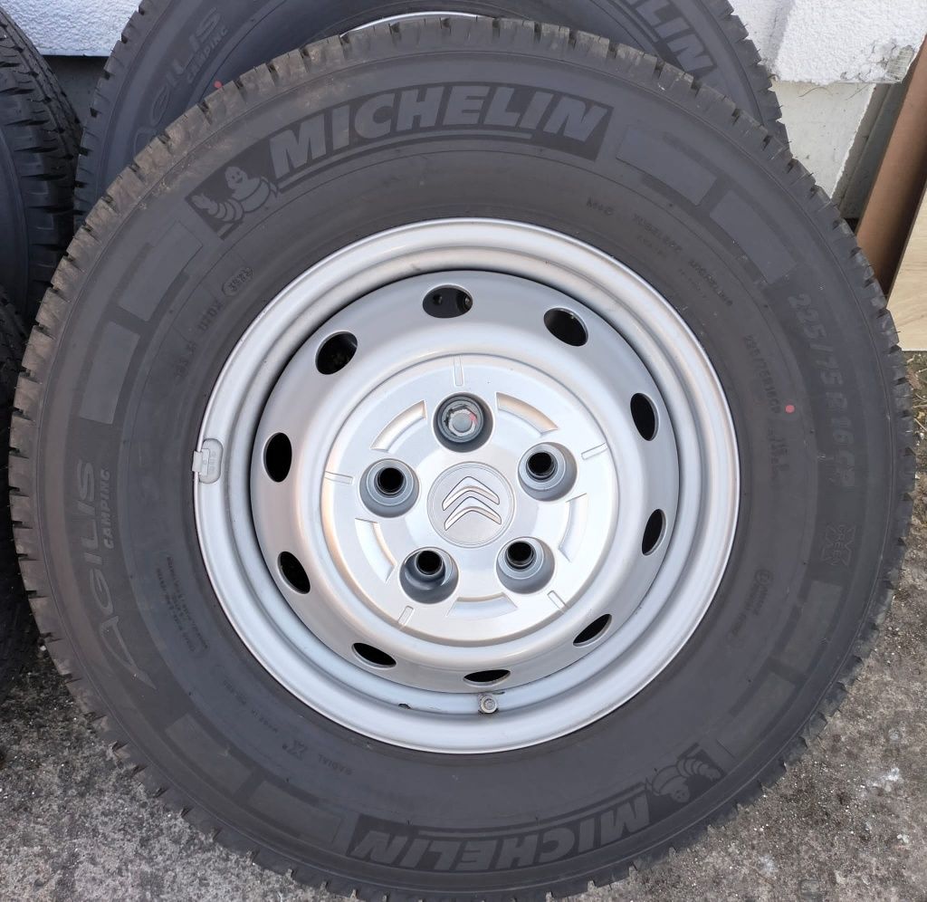 Felgi z oponami 6x16 ET68 5x130 Ducato Jumper Boxer Movano