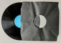 100 Capas Papel Pretas Interior polietileno - Para LP e 12 polegadas