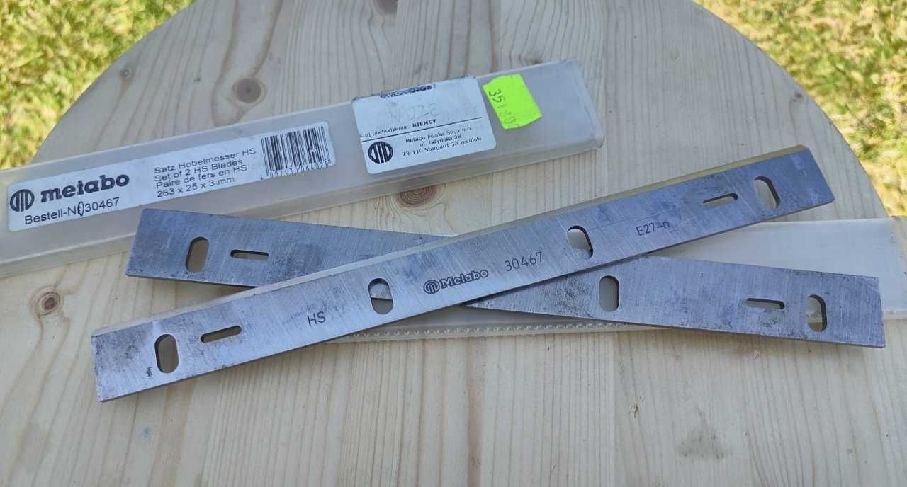 Noże do struga 265x25x3mm METABO