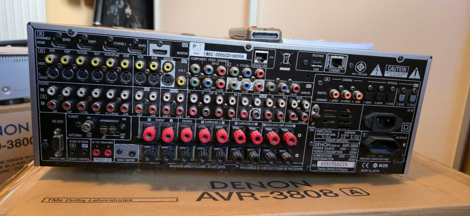 Amplituner Kina Denon AVR-3808