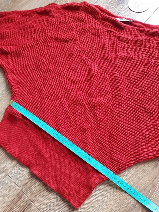 L 40 NA-KD sweter damski motyl bawełna akryl sweterek bawełniany czerw