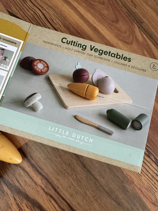 Drewniane warzywa do krojenia znanej marki Little Dutch