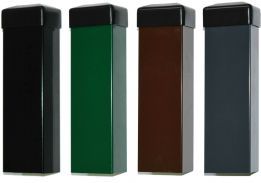 Słupek ogrodzeniowy okrągły fi 42mm H200cm Ocynk + Malowanie proszkowe