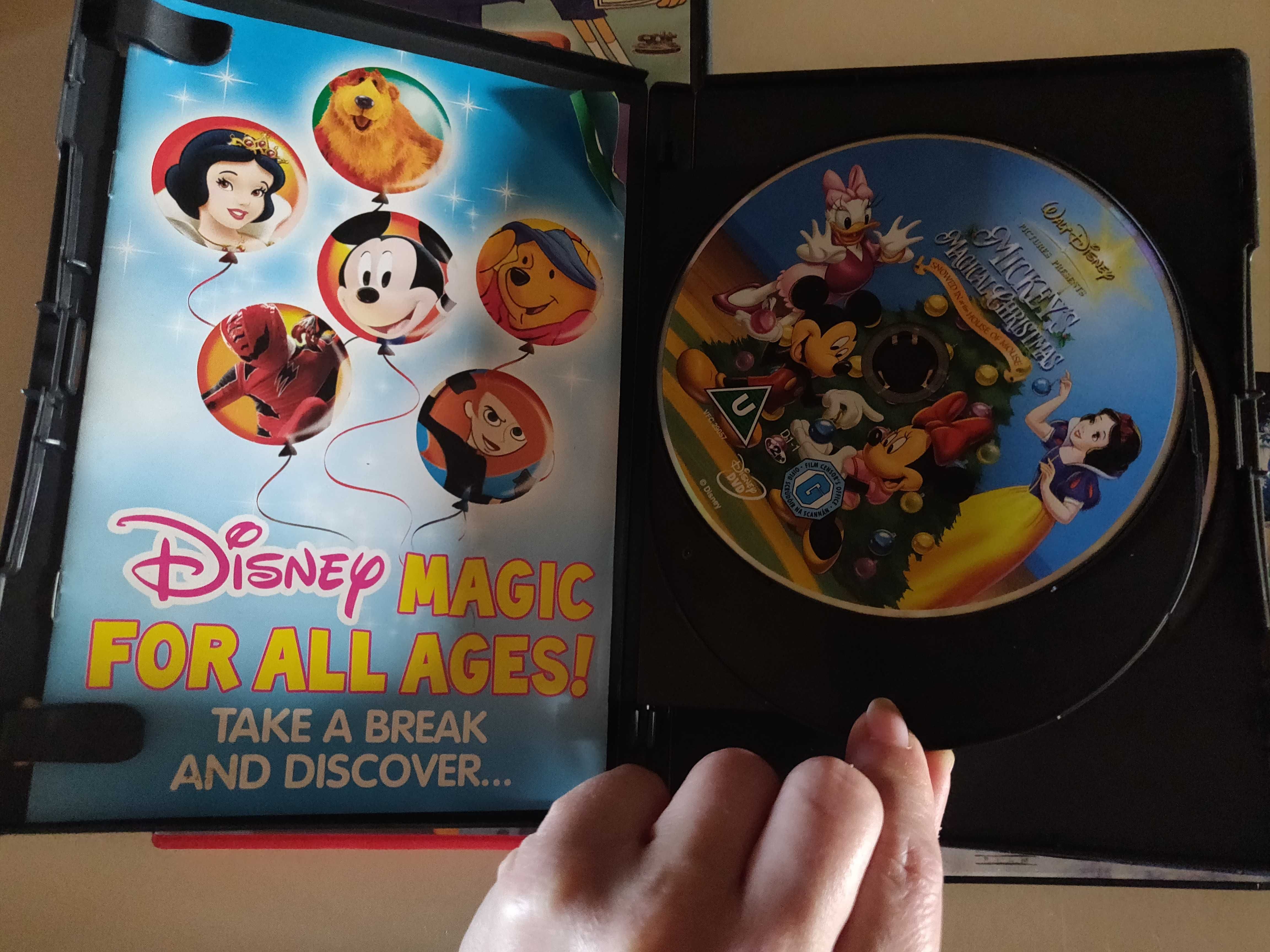 5x DVD Bajki świąteczne myszka Miki, Tom i Jerry, Polar express