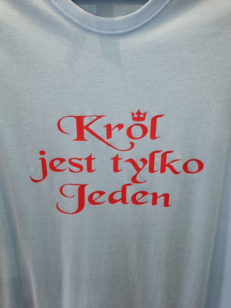 Koszulka męska Król jest tylko jeden, t-shirt nowy r. L