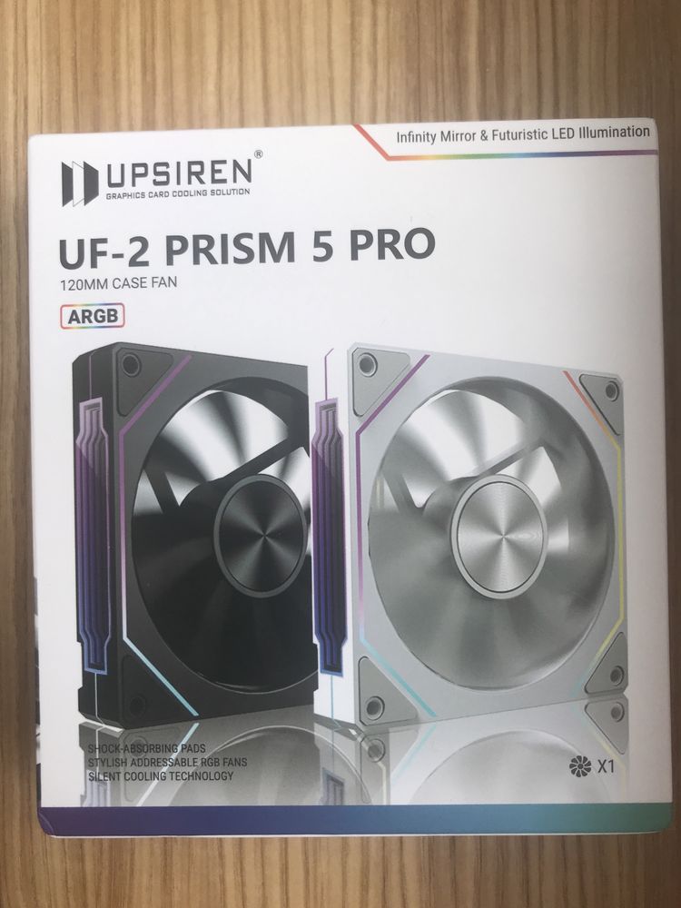 Вентилятор ARGB UPSIREN UF-2 PRISM 5 PRO 120мм з RGB підсвіткою