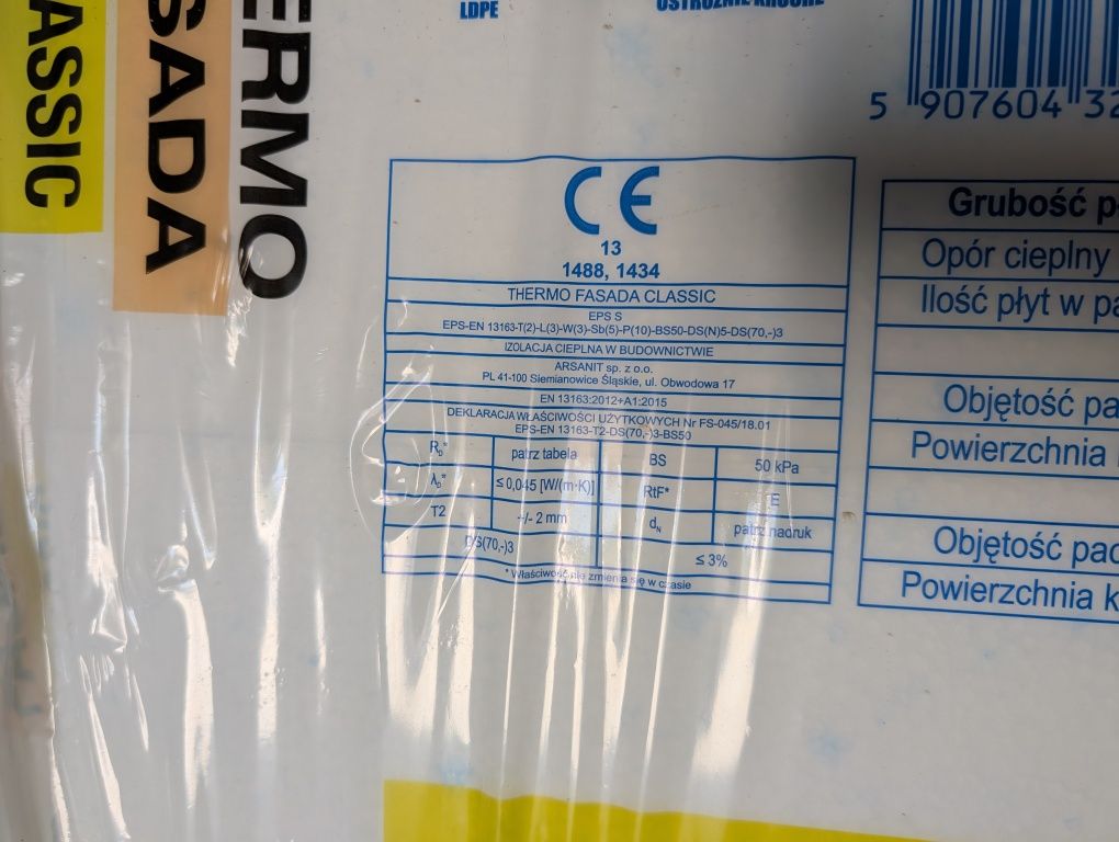 Styropian 10 cm fasada