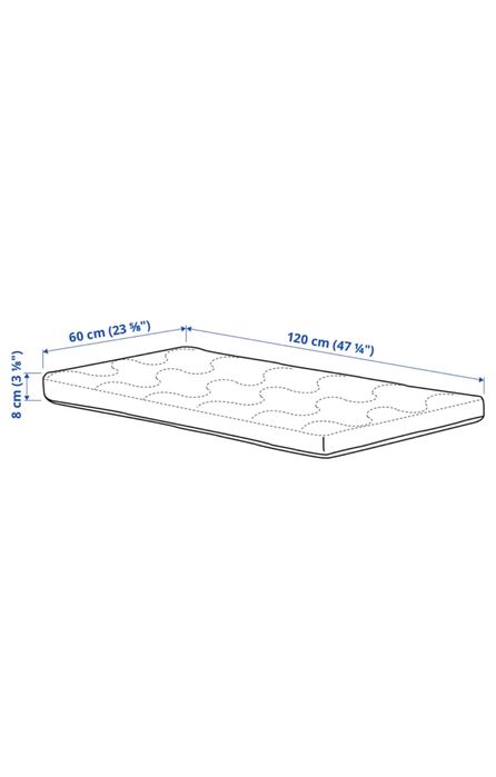 Ikea GULLIVER łóżeczko dziecięce plus materac KRUMMELUR