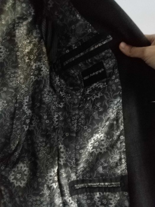 100% wełny marynarka męska Marks and Spencer garnitur walmark 91 cm
