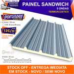 Painel Sandwich de 5 ONDAS de 30 mm - Termoacústico