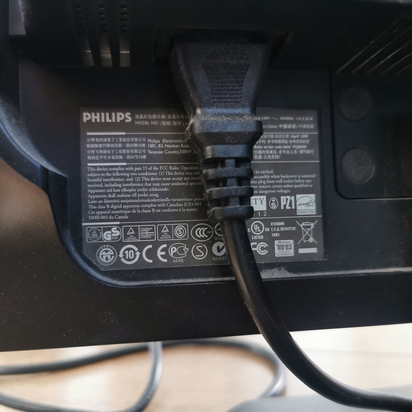 Monitor Philips 190SW9FS 19 cali