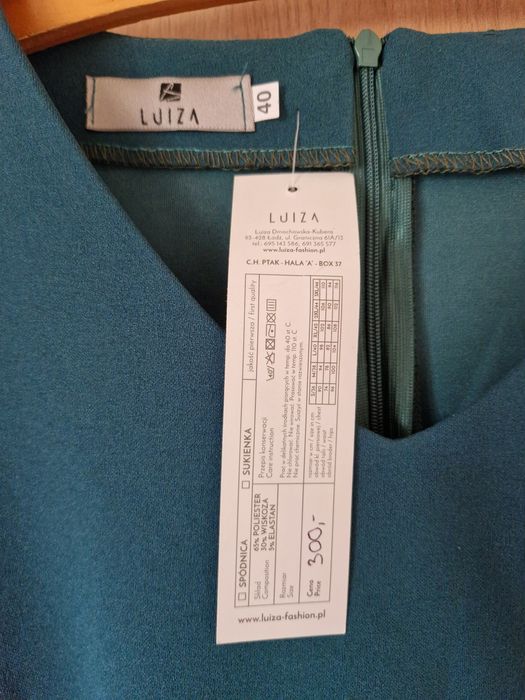 Nowa elegancka sukienka na wesele ślub imprezę okazje z wiskozą