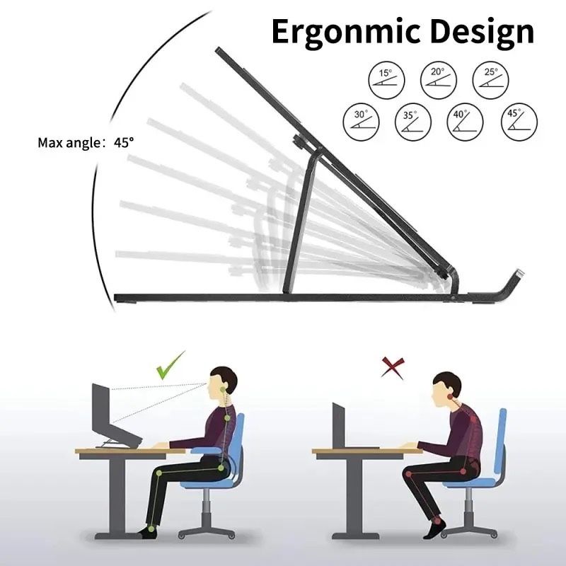 Регулируемая подставка для планшета, 8-15,6 дюймов ноутбук, підставка