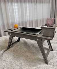 Стіл піднос для сніданків у ліжко складний столик для пікніка ноутбука
