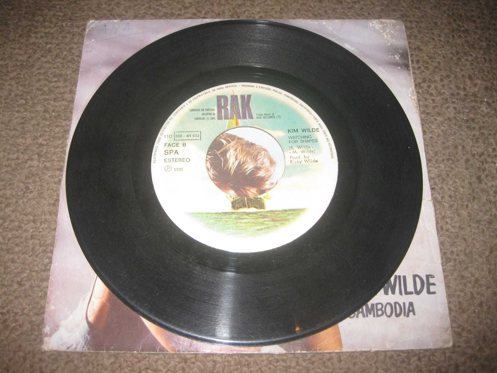 Vinil Single 45 rpm da Kim Wilde "Cambodia"