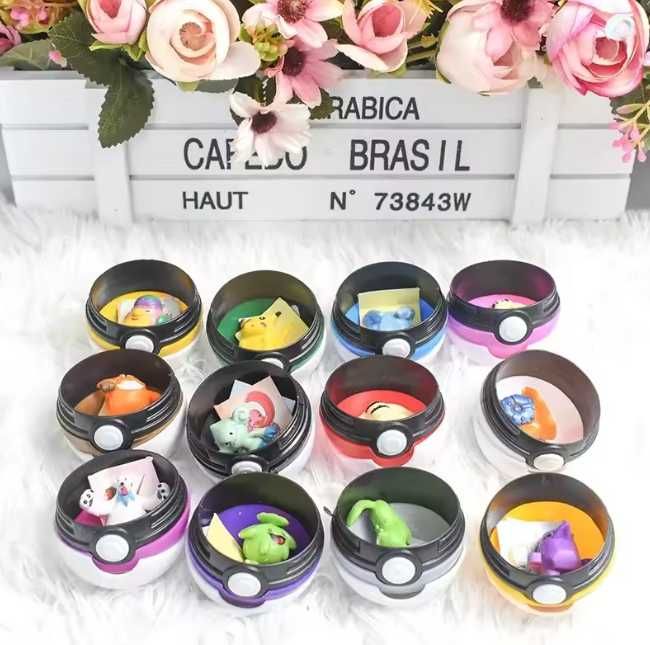 Pokémon figura 12 peças com mini figuras