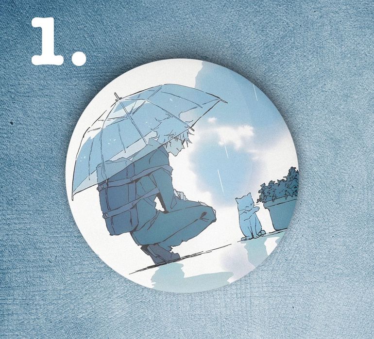 Аніме значки Годжо Сатору \ Аниме значки Магическая битва