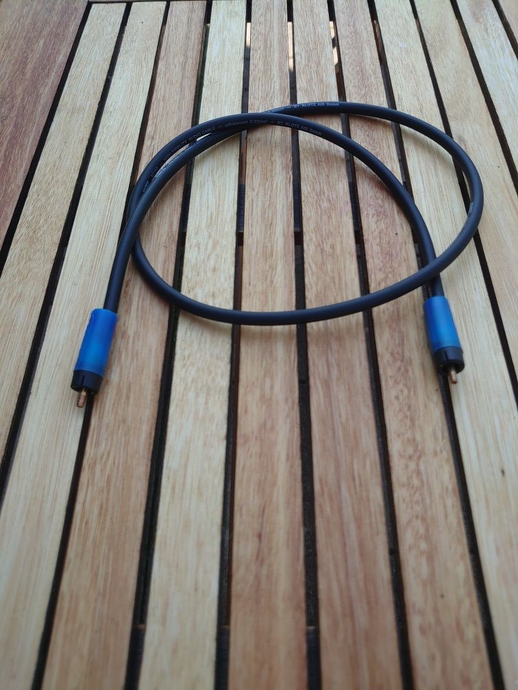 Interkonekt cyfrowy Klotz Ac 110 na wtykach RCA Bullet Plugs