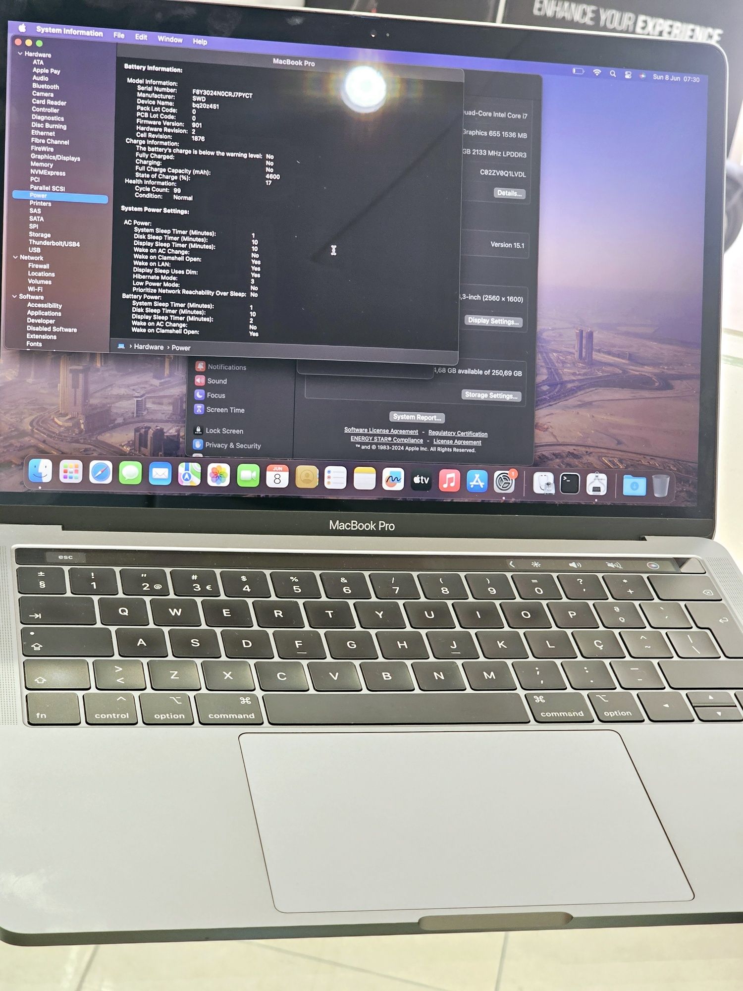 MacBook Pro 2019 TouchBar Core i7 16/256GB SSD