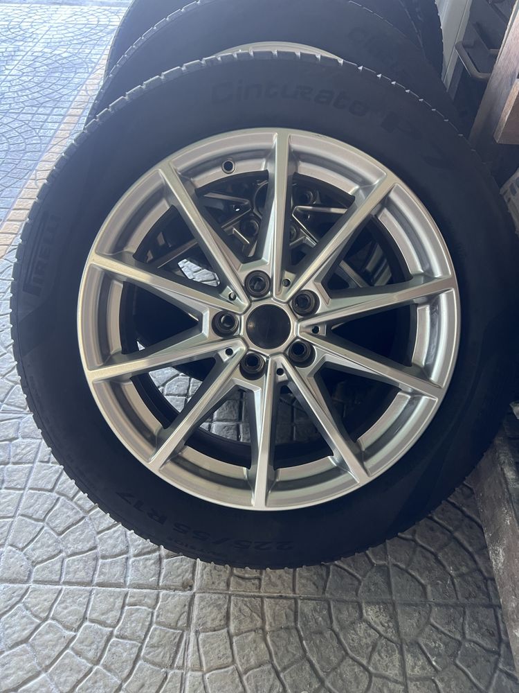Jantes 17 bmw 5x112 com pneus quase novos