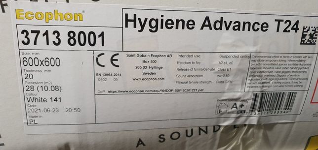 Ecophon Hygiene Advance T24 60x60