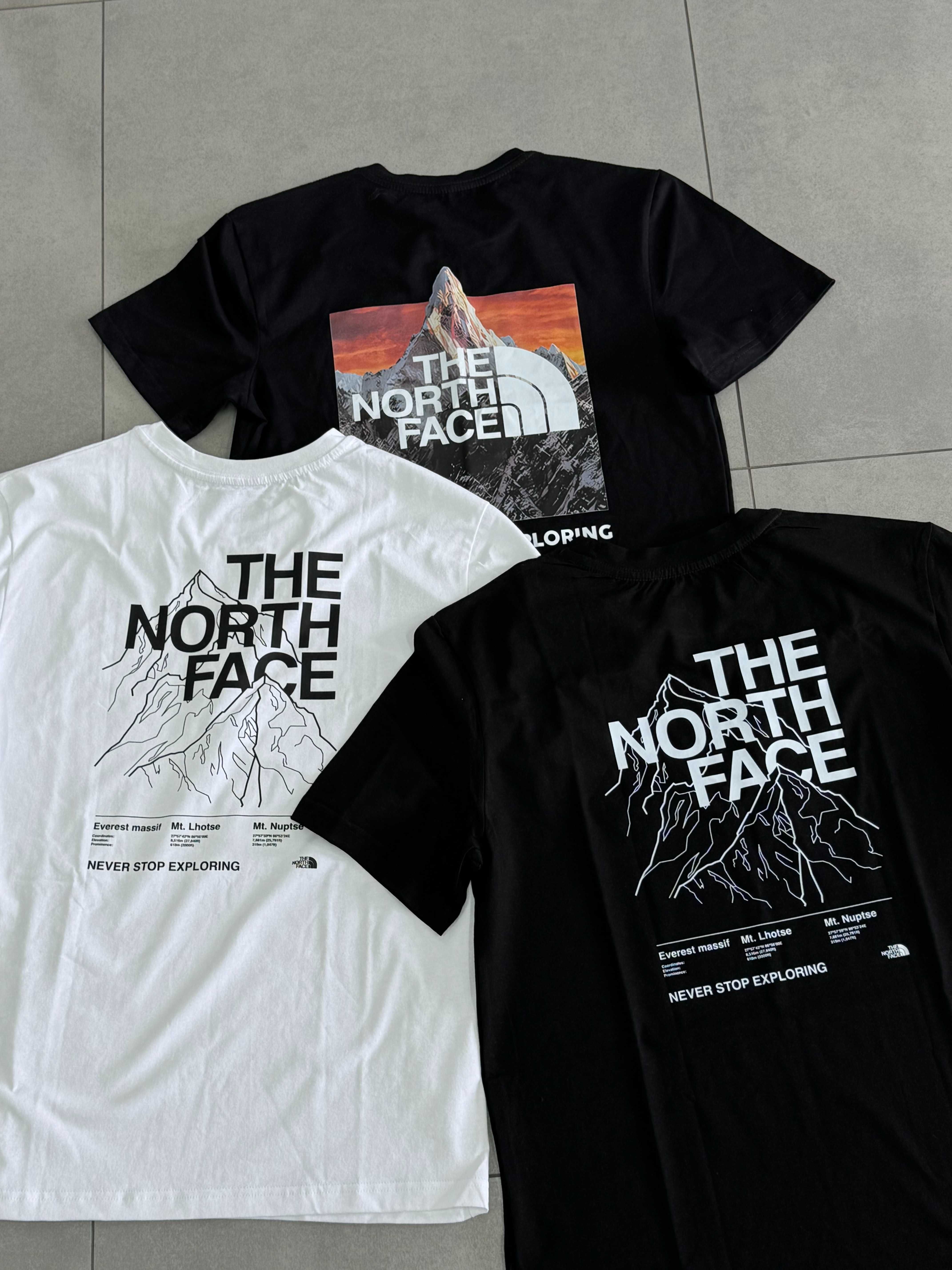 Футболка THE NORTH FACE • TNF • Big logo Гори • Бавовна 100% Cotton