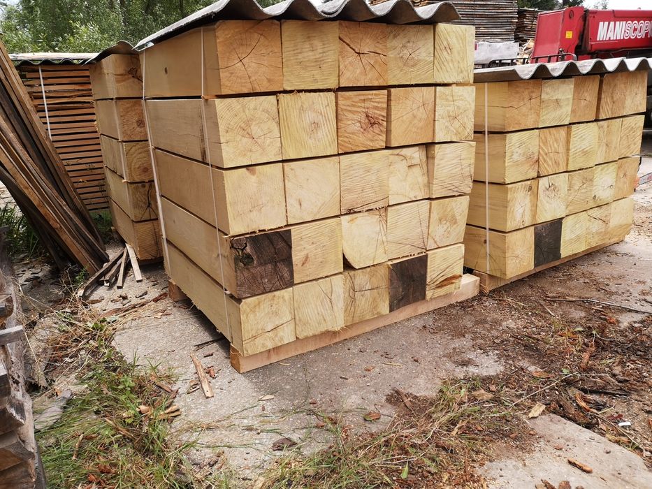 Slupki ogrodzeniowe, kantówki, graniak , palisada,akacja