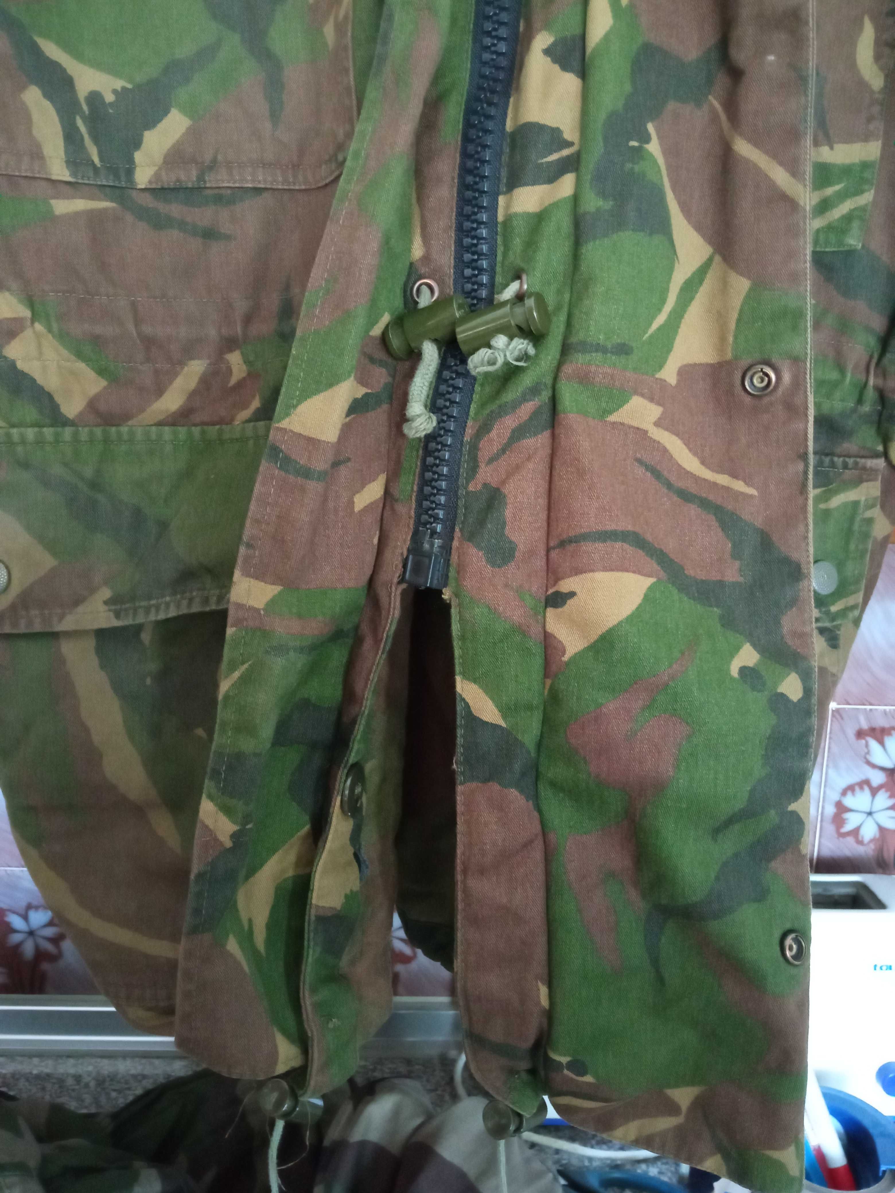 Casaco camuflado militar Exército Holandês KL DPM Woodland