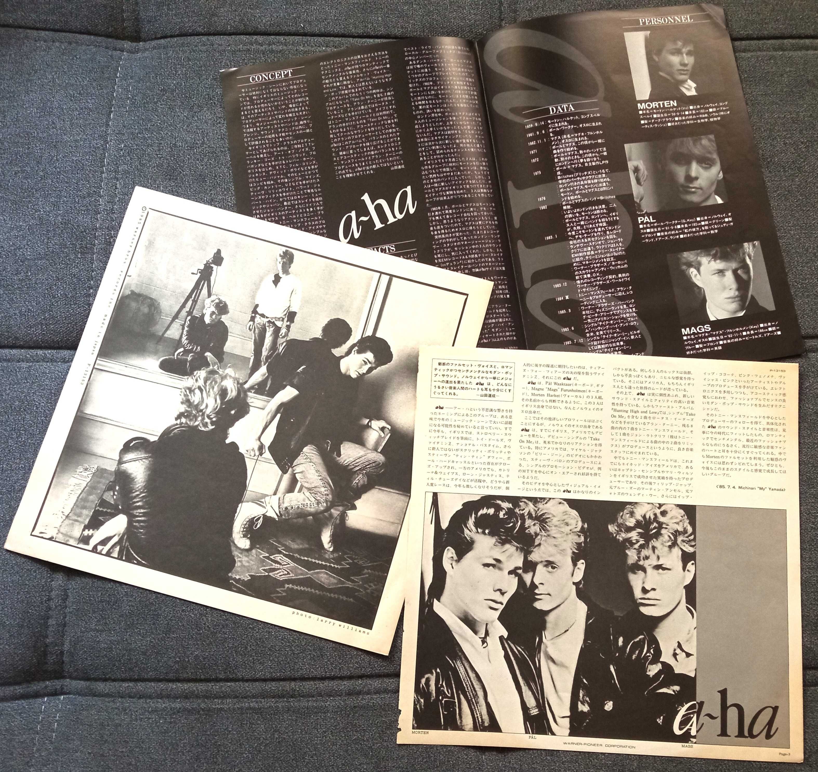 a-ha Hunting High And Low 1press 1985 Japan Obi WHITE LABEL PROMO!!!