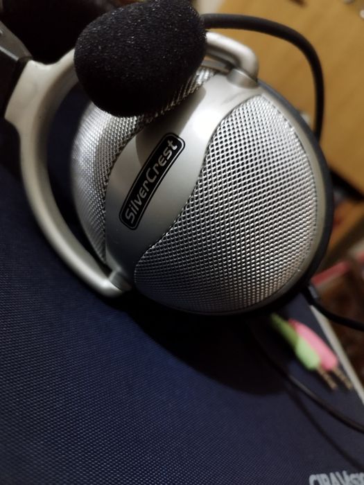 Fone con microfone Silvercrest 6 euros